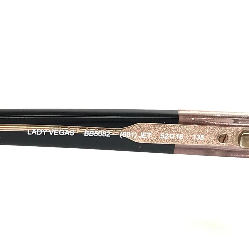 Bebe Eyeglasses Frames BB5082 001 LADY VEGAS Black Clear Crystals 52-16-135